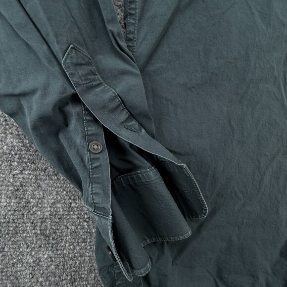 Armani Exchange Blue Long Sleeve Button Up Shirt Men Large Slim Fit Stretch - Picture 11 of 16